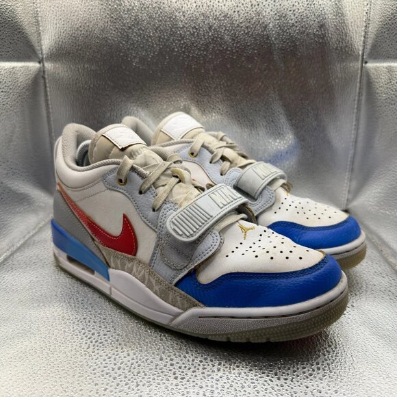 Size 8.5 Nike Jordan Legacy 312 Low Philippines White Blue Red Shoes FN8902-161 - Picture 1 of 11
